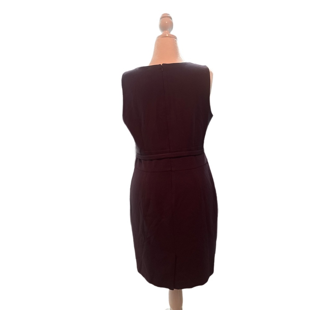 Ann Taylor Belted Purple Sheath Dress - Picture 4 of 4